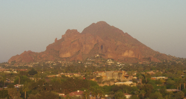 Camelback Mountain at Dusk in Phoenix and Scottsdale